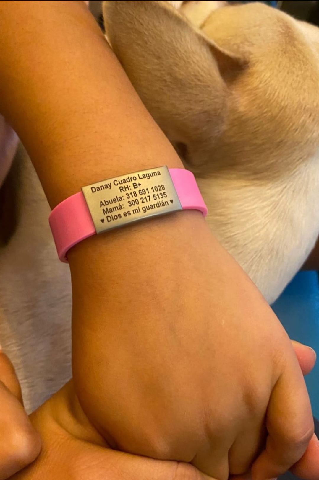 Manilla de identificación para niños