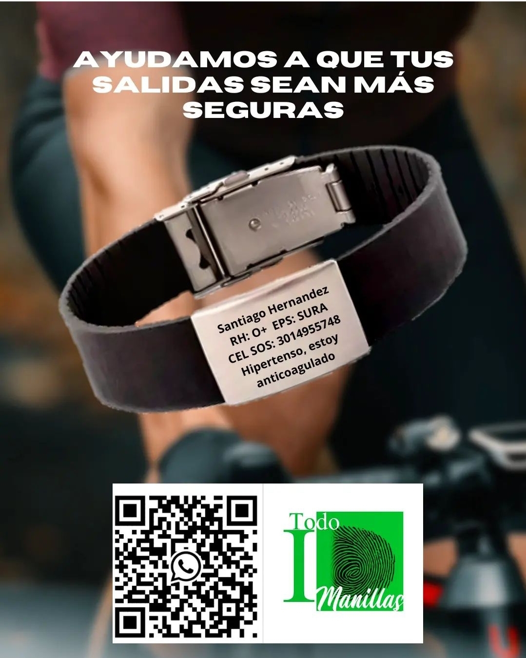 Manilla de identificación deportistas