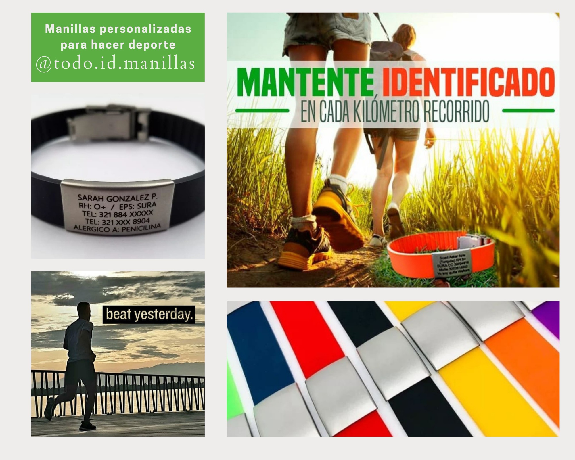 Manilla de identificación personal